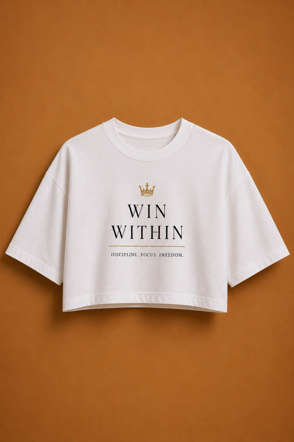Къса Oversize тениска - WIN WITHIN.