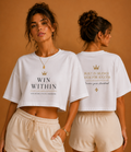 Къса Oversize тениска - WIN WITHIN.