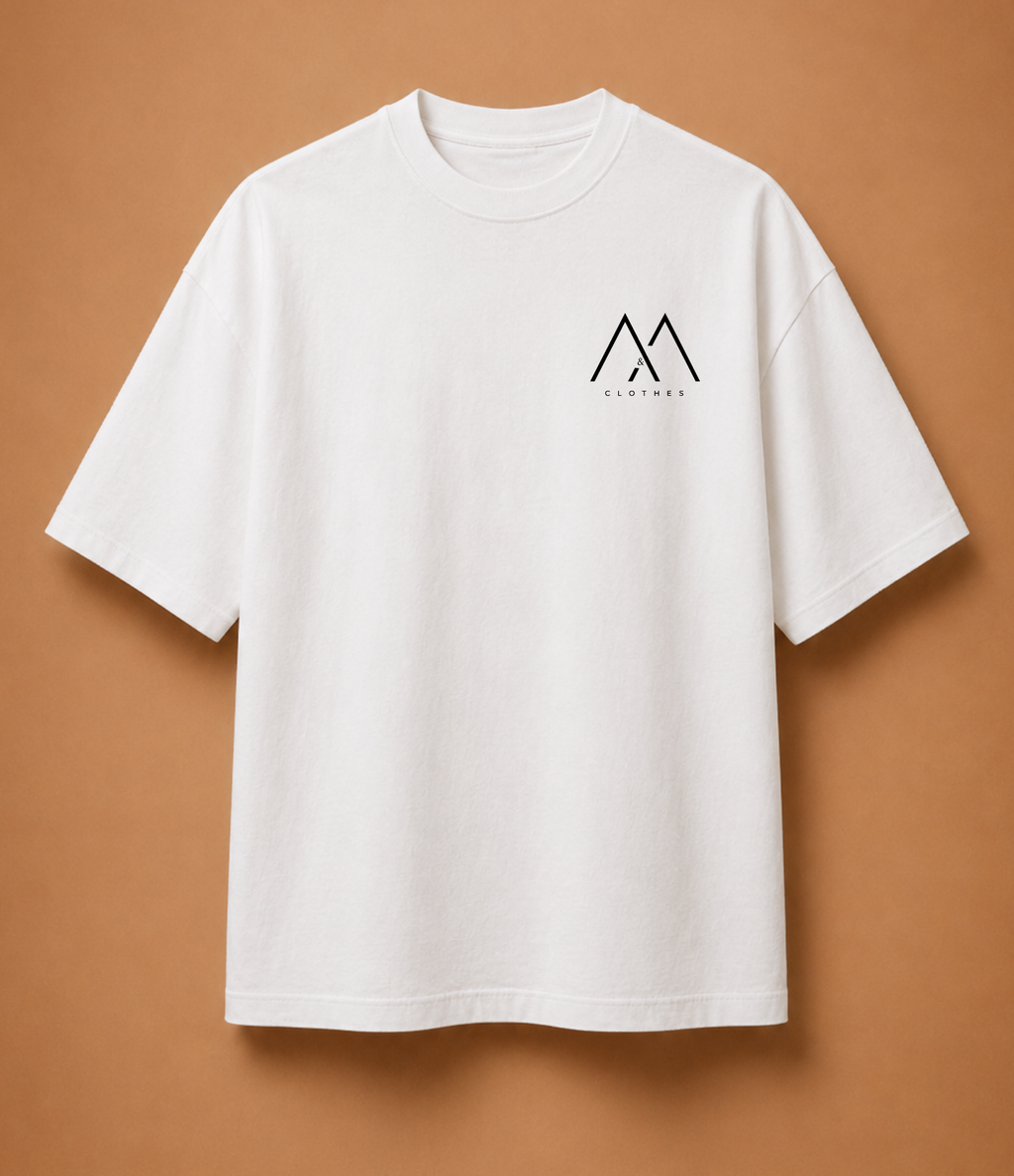 Премиум мъжка тениска A&A Clothes с oversize кройка и емблематичен принт вдъхновен от римския лавров венец