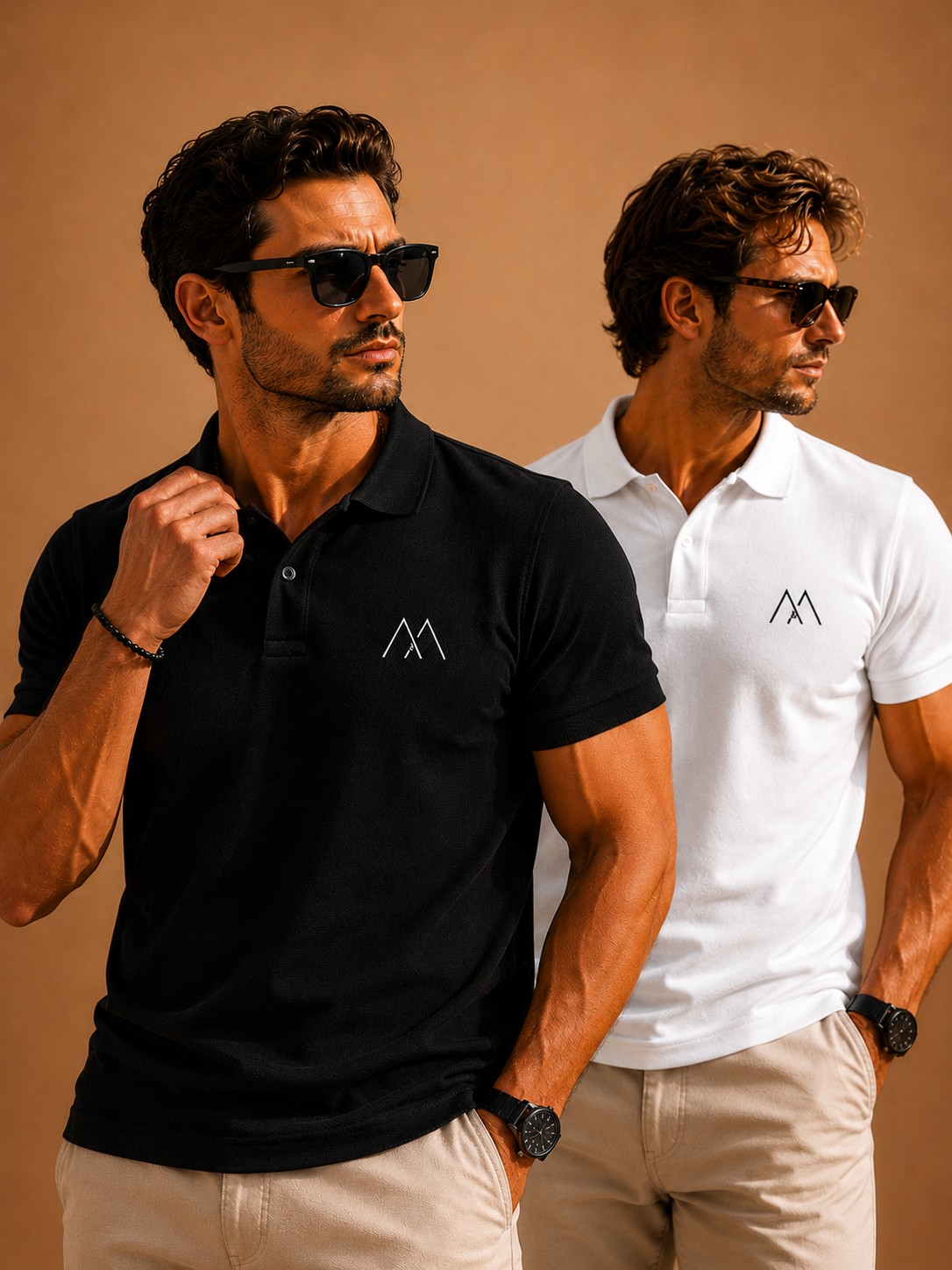 Модерни premium polo тениски с clean silhouette, минималистично лого и изчистена high-end визия за елегантен ежедневен стил.